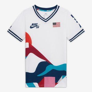NWT NIKE SB Boys M 2021 USA Olympics Skate Jersey